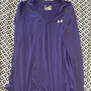 Under Armour Long Sleeve Relaxed Jersey in Purple and Blue